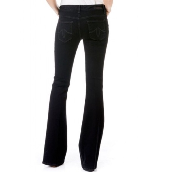 LAST CHANCE Level 99 Black Dahlia Flare Trouser Pant Jean - Picture 3 of 8